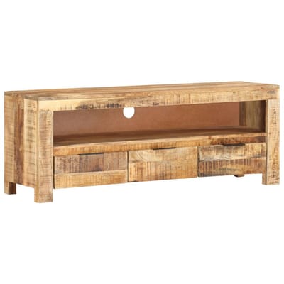 vidaXL - Tv-meubel - 110x30x40 - cm - ruw - mangohout