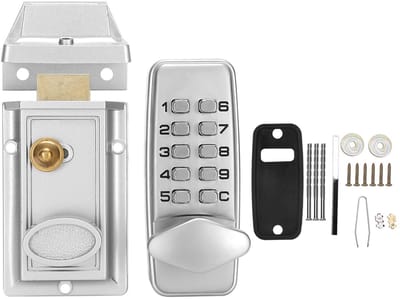 Dailygoods- Codeslot Waterdicht - Mechanisch Deurslot - Toetsenbord Deurslot - Huisveiligheidsaccessoire - Geschikt voor Houten Deuren - Binnen/Buiten Gebruik