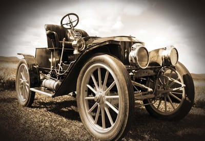Fotobehang Vintage Car | XL - 208cm x 146cm | 130g/m2 Vlies