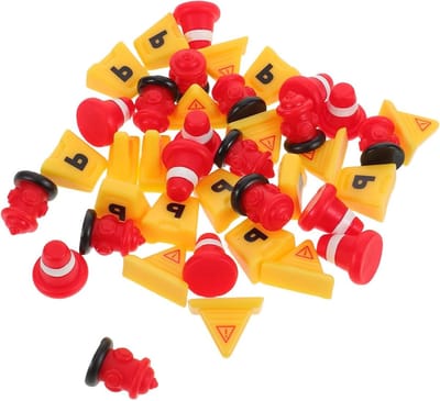 Miniatuur Verkeersborden - Mini Kegels Weg - Educatief Spel - Hoge Simulatie - 2 cm - Diverse kleuren