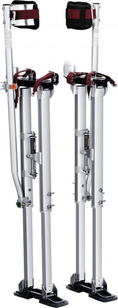 Aluminium Stelten Plafondconstructie 91,4-126,7 cm In hoogte verstelbare werkpalen Gipsplaten 103 kg Draagvermogen Schilderspalen 27-29 cm Voetmaat Voor schilderwerk Woondecoratie Boomsnoei Elektriciteitswerk