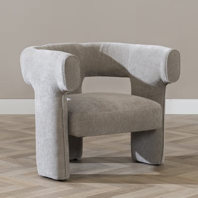 Bronx71® Scandinavische fauteuil Bibi chenille taupe