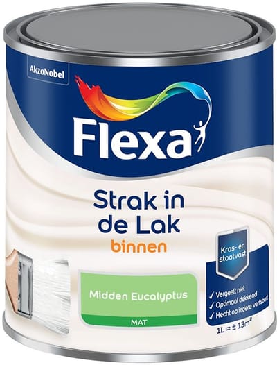 Flexa - Strak In De Lak Binnenlak Mat - Midden Eucalyptus - Mengverf - 1 L