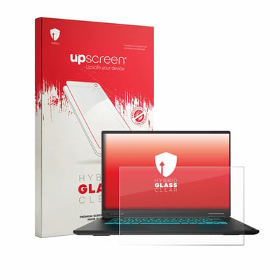 upscreen - Screenprotector voor Gigabyte Gaming A16 GA63H - Folie Beschermfolie Beschermglas transparant