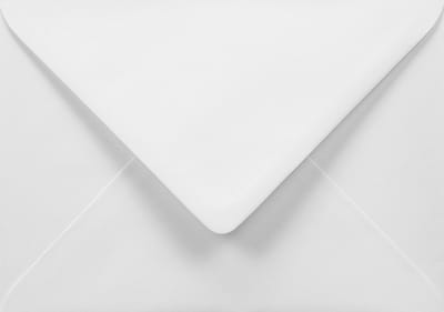 Gladde witte enveloppen A6 - 125 x 175 mm - B6 - 50 stuks - NK natgelijmde - 100 gram - Amber - Netuno