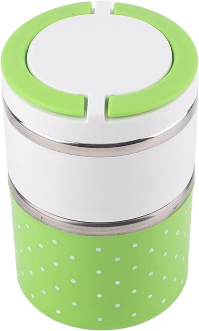 Thermo lunchbox - Voedselcontainer - Warme maaltijd - Dubbelwandige isolatie - 930 ML - Groen