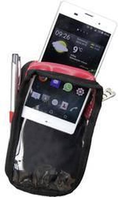 Plano P549XL Smartphonehoes XL Zwart, Rood