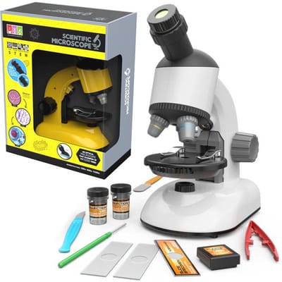 Nieuwe 1100 Roterende Kop Kindermicroscoop Educatief Wetenschappelijk Experiment 1200 Keer High-Definition High-Power Microscoop