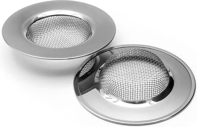 FSW-Products - Gootsteen Afvoerstop - 1 Stuk - Afvoerzeef - Korfplug - 64mm dia - Korfzeef - Spoelbak Zeef - RVS
