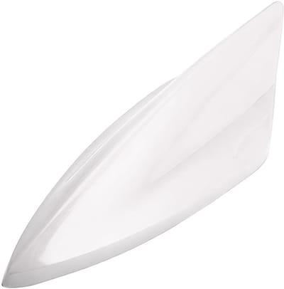 Dailygoods- Haaienvin Antenne Universeel - Autodecoratie - Zwart/Wit/Zilver/Grijs/Rood - 21 x 6,6 cm - ABS - 145 gram - Vermindert luchtweerstand