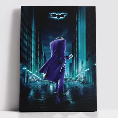 Decorsome x Batman The Dark Knight Joker Rectangular Canvas - 12x18 inch