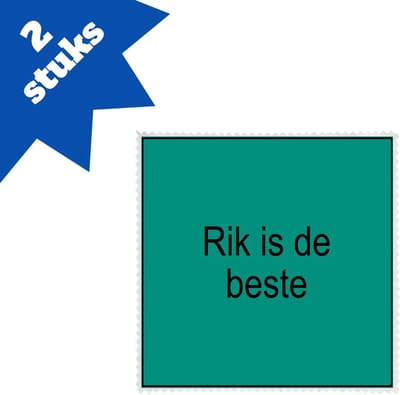 Akyol - rikkers brillendoekjes - 420 - test - test - 17,8 bij 17,8 cm - 2 stuks