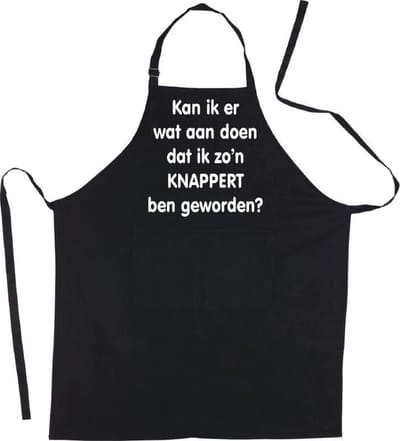 Mijncadeautje Luxe schort Kan ik er wat aan doen dat ik zo'n knappert ben