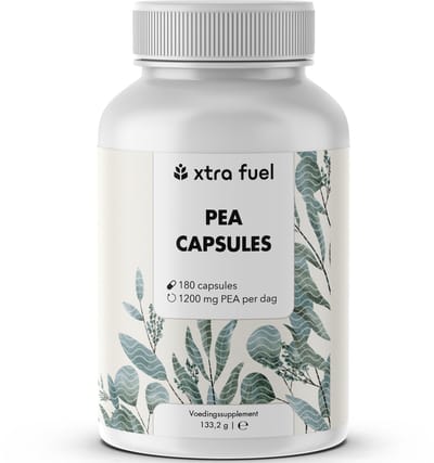 XTRA FUEL PEA-capsules – 180 capsules hooggedoseerd – Gemicroniseerd palmitoylethanolamide - 1200 mg per dag