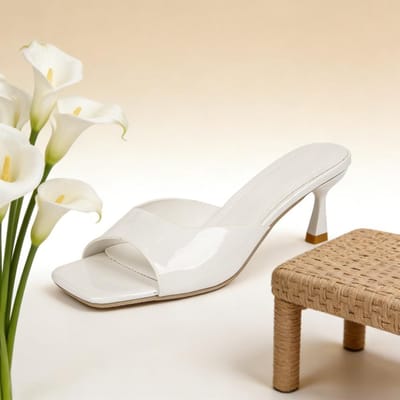 Echt Leder Franse Slimme Hak Slippers voor Dames Zomer Sandalen Dames Zoete Ronde Neus Slipper Dames Schoenen 35 white