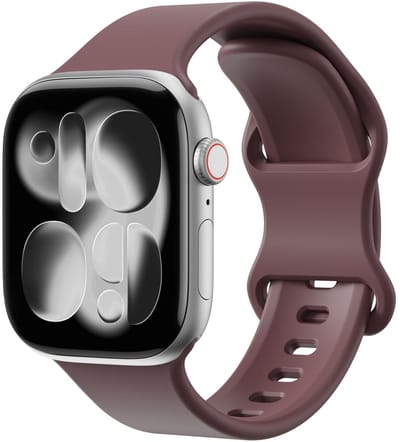 SBG Siliconen Bandje Geschikt voor Apple Watch Ultra | 49MM | Sport Horlogeband Smoky Purple
