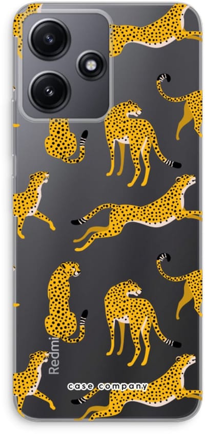 Case Company® - Hoesje geschikt voor Xiaomi Redmi 12 hoesje - Luipaard - Soft Cover Telefoonhoesje - Bescherming aan alle Kanten en Schermrand
