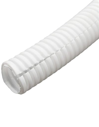 Beschermhoes Buis - Gegolfde Slang - Kabelbescherming Organiseren - Flexibele Installatie - 6 Meter Lengte - Wit