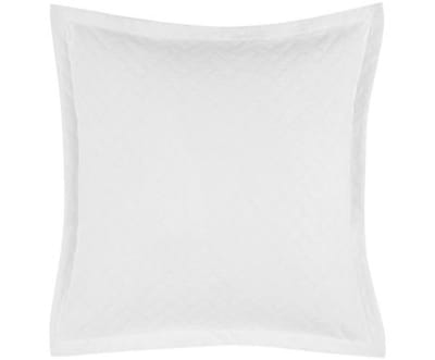 Luxe Sierkussenhoes 'Rose' witte zigzag Jacquard 50x50cm