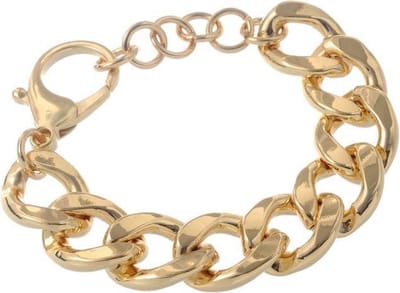 Behave – Armband – Gourmetschakel goudkleur – 20+4 cm – Krachtig detail