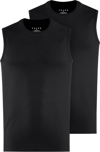 FALKE Daily Comfort Multipack Muscle Shirt ademend katoen top van onderlaag heren zwart - maat M
