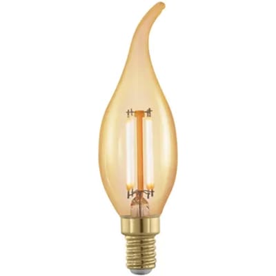 Eglo Ledfilamentlamp Kaars Retro - Amber - D3,5cm - Warm Wit - E14 - 4w