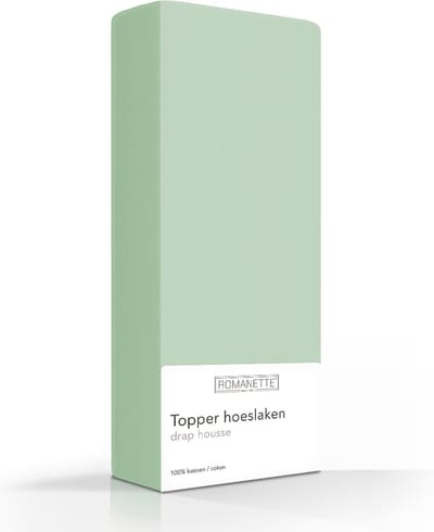 Luxe Verkoelend Katoenen Topper Hoeslaken - Mint