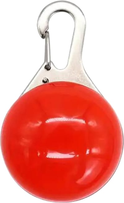 Bovista Lichtgevende Halsband - Verlichte Halsband - Lichtgevend - Hond - Kat - Lampje - Hondenhalsband Led - Oplaadbaar - Balletje - Rood