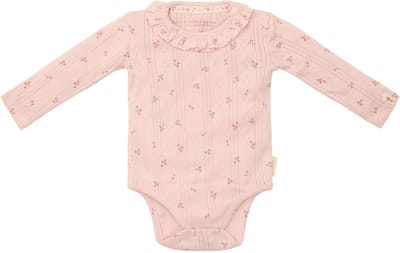 Little Dutch Romper - Maat 50 - Romper lange mouw Meisjes - Roze - Fairy Garden Newborn Fairy Flowers