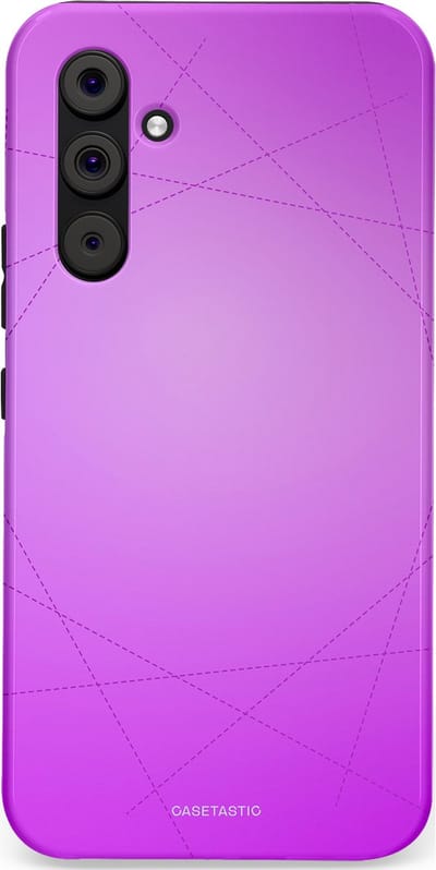 Casetastic Hoesje Geschikt voor Samsung A54 (5G) - Stijlvolle Beschermende Duo-layer Case - Emily in het paars