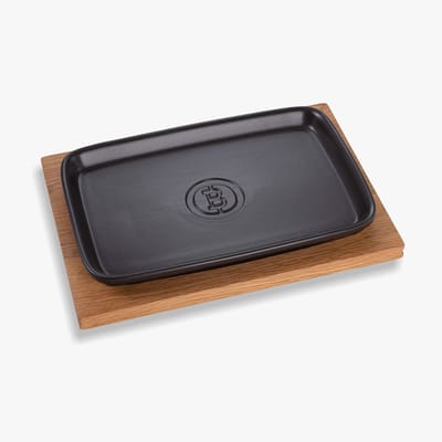 Beefer® keramische schaal Romeinse pot incl. serveerplank XL - 10...