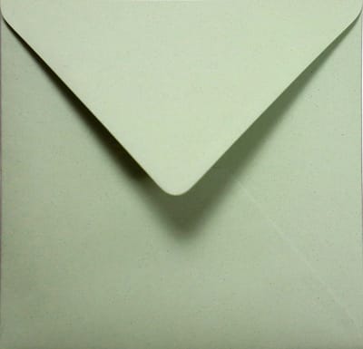 Ecologische groene enveloppen A5 - 155 x 155 mm - 25 stuks - NK natgelijmde - 120 gram - Crush - Netuno