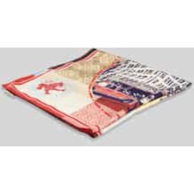 Sjaal van pure zijde met all-over print