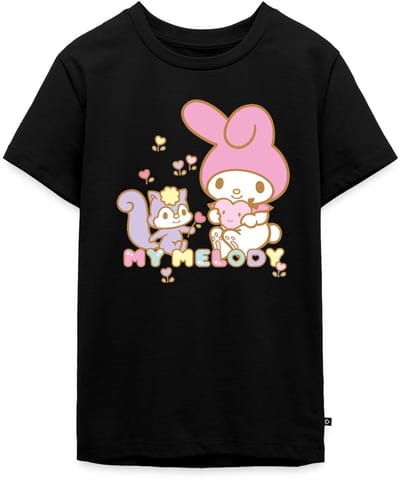 My Melody Plukt Hartbloemen Met Risu Premium T-Shirt Tiener