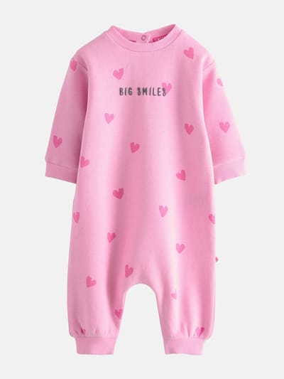 Next - Meisjes - Jersey babyromper - Roze