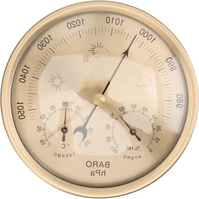 Weerstation Manometer - Barometer Hygrometer - Weer Voorspellen - 3-in-1 Functie - Niet Gespecificeerd - Goud