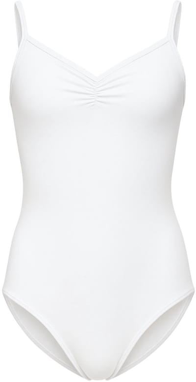 Dancer Dancewear® Klassiek balletpakje | Wit | "Odette" | Dames | met spaghettibandjes | Maat S | Maat 34