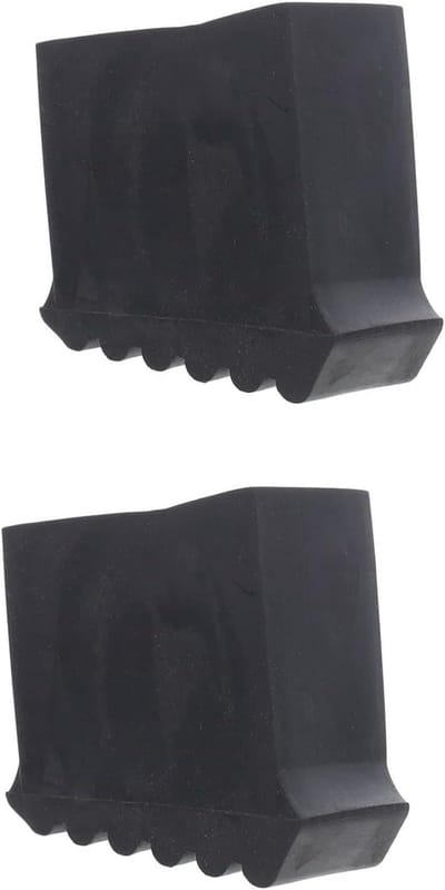 Laddervoetbeschermers - Ladderhoezen - Vloer Beschermen - Antislip Rubber - 75 x 67 cm - Zwart