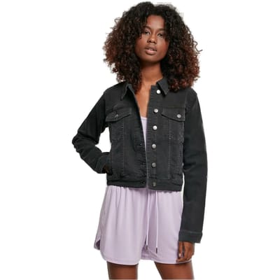 Urban Classics - Organic Denim Jacket - XS - Zwart