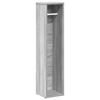 vidaXL - Badkamerkast - met - rolhouder - grijs - Sonoma - 20,5x20x90 - cm