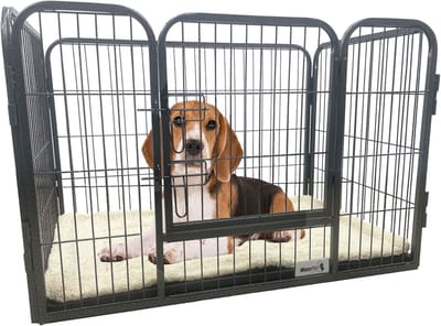 MaxxPet Puppyren - Hondenbench - Puppykennel - Hondenren - 93X61X63 cm - Zwart