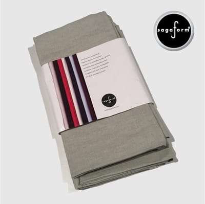 Sagaform linnen tafellaken met servetten, beige onbedrukt