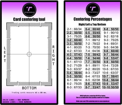 TcgTools Card Centering Tool Paars