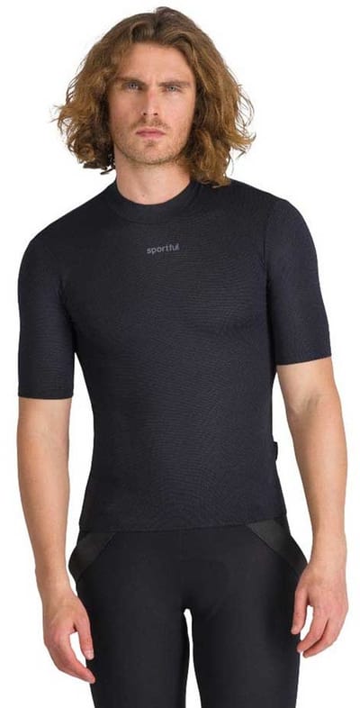 Sportful Merino Korte Mouwen Basislaag Zwart XS Man