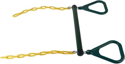 Trapeze Swing Set - Gym Ringen Keten - Kracht Coördinatie Verbeteren - Gepoedercoat Staal Constructie - 73 x 45 cm
