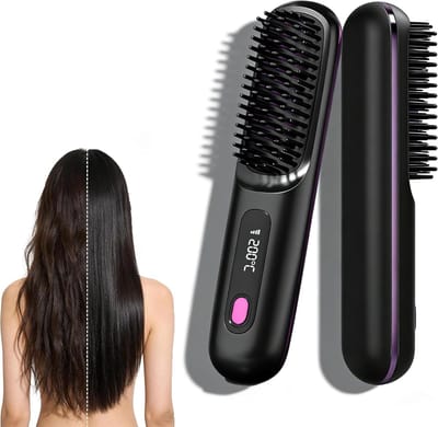 Draagbare reisstijltang - Draadloze stijltang met LCD-temperatuurweergave - Snel opwarmen - Perfect cadeau voor vrouwen