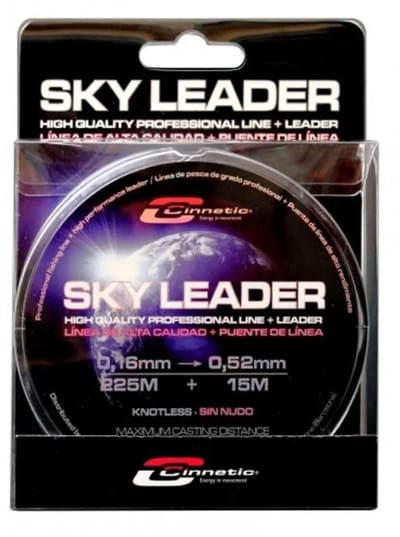 Cinnetic Sky Taps Toelopende Onderlijn 240 M Zwart 0.18-0.54 mm