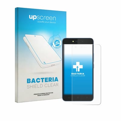 upscreen - Screenprotector voor Tecno Pouvoir 1 - Folie Beschermfolie transparant antibacterieel