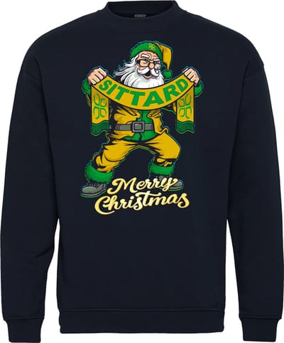 Kersttrui Kerstman Sittard | Foute Kersttrui Dames Heren | Kerstcadeau | Fortuna Sittard supporter | Navy | maat XS