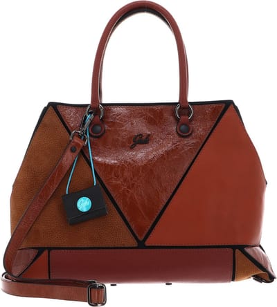 Gabs Leren Schoudertas Rioko Momu Sendai Black Shoulder Bag Bruciato Bruine
